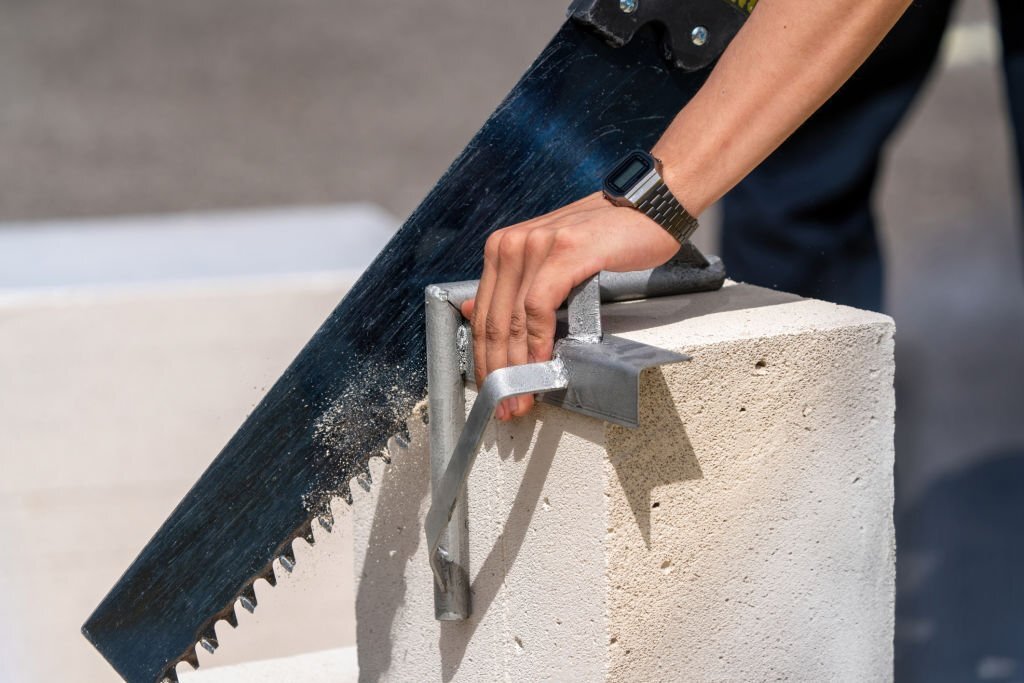 نحوه استفاده از گونیا برش بلوک AAC